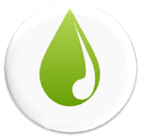 Water quality logo of a water droplet